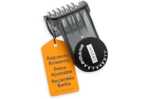 LB LINEA BLANCA RO Linea Blanca ® Peine Cortapelos Compatible Con Rowenta TN3400 Repuesto Original CS00139085 Guía Ajuste Milimétrico 0.5–15mm Accesorio Recambio Barba Expertise Vision Trimmer