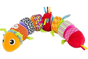 TOMY Lamaze - Camille La Chenille, Jouet d'Éveil pour Bébé, Jouet Noël,Peluche Chenille à Assembler, Jouet Éducatif Multicolore, Convient aux Bébés 6mois+