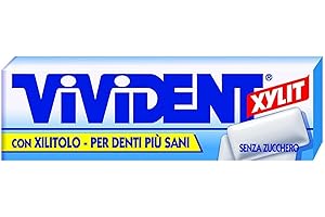 VIVEDENT 10 PACCHETTI GOMME DA MASTICARE VIVIDENT XYLIT CON XILITOLO BLU CHEWING GUM