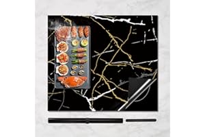 KITCHENRAKU Large Induction Hob Protector Mat 61x53cm, (Magnetic) Silicone Induction Cooker Covers, Electric Cooker Scratch Protector for Induction Stove