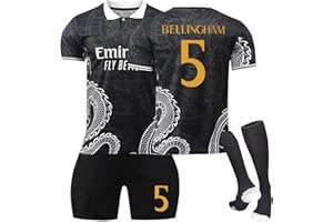 PANGKII R.Madrid No.5 Bellingham Football Kits,23/24 R.Madrid Home Away Soccer Jerseys Activewear Football Training Shirts Shorts and Socks for Kids and Adults