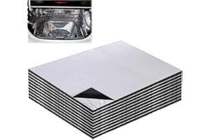 GIUSOBG Insonorizzazione Auto 10 Pezzi 40*25*0.5cm Isolante Termico Adesivo Fonoassorbente Auto Applicabile a Varie Parti dell'Auto Tubi delle Pareti Domestiche Scatole di Isolamento Fai da Te