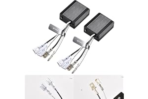 H1 H3 Led Headlight Decoder, OUSHI H1 H3 Canbus Resistor Anti-flicker Harness Flickering Warning Error Free EMC Canceller Decoder for LED H1 H3 Headlight Warning