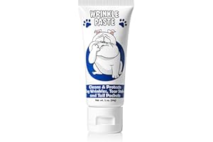 Squishface Wrinkle Paste - Bulldog, French Bulldog, Pug, English Bulldog – Cleans Wrinkles, Tear Stain, Tail Pockets, and Paws – Anti-Itch Tear Stain Remover & Bulldog Wrinkle Cream, 2 Oz. (1-Pack)