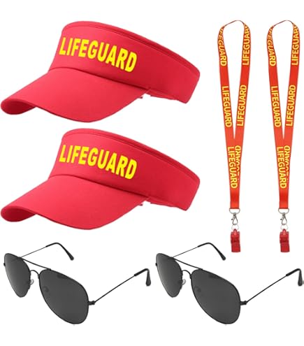 EUPSIIU 3 Piu00e8ces Costume De Sauveteur, Accessoires De Sauveteur
