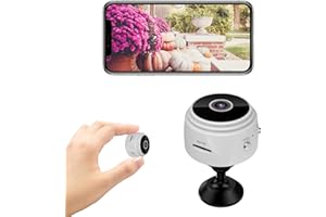 KQLHLHDYZ Spy Camera WiFi Hidden Indoor Camera Wireless Camera 1080P Full HD Hidden Cameras for Home With Audio and Video With APP/Motion Detection/Night Vision