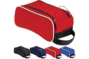 NIMNIK Bolsa para botas de fútbol resistente al agua, almacenamiento para botas de fútbol o zapatos de golf, bolsa para botas de viaje, escuela, críquet, Red, Bolsa para botas