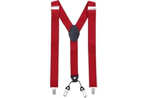 MASADA Bretelles pour hommes Clips robustes 3,5 cm de large jusqu'à 195 cm de hauteur