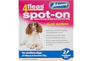 JOHNSONS Johnson's 4Fleas Spot-On for Medium Dogs