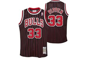 Mitchell & Ness Scottie Pippen #33 Chicago Bulls 1995-96 Youth Swingman NBA - Camiseta de manga corta, diseño de Chicago Bulls