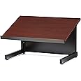Audio-Visual Direct Tabletop Lectern, Black/Cherry