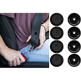 Siqian 4 Tool Seat Belt Stop Buttons, Anti-Slip Seat Belt Stop Clips Snap System, No Welding Required