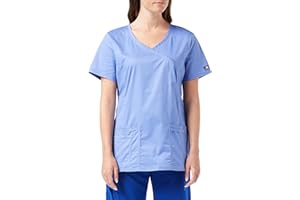 SMART UNIFORM Women's Uniform Slip-On Tunic Top, V-Neck Top, 7 Colours