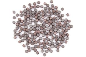 Vlasy Silicone Lined Nano Rings Beads for Nano Tip Hair Extensions Micro Nano Beads (200pcs, Medium Brown)