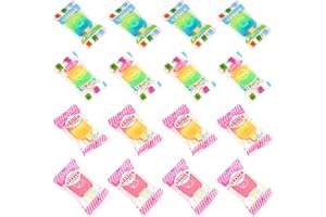 OPPZZIT Party Bag Fillers for Girls and Boys, 16 Pcs Jelly Gradient Eraser Party Favours for Kids Unisex, Cute Party Bag Ideas