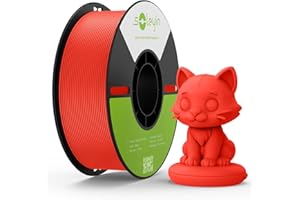 Creality Soleyin PLA Filamento Ultra de 1,75 mm para impresora 3D: Alta Velocidad (30-300 mm/s) Precisión Dimen de +/- 0,02 mm Bobina de 1kg (2,2 lb) for Impresoras 3D FDM,PLA Fresa Leche Amarilla