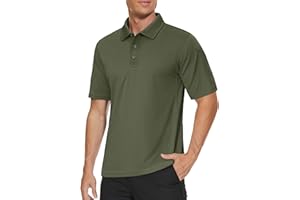 MAGCOMSEN Men's Breathable Quick Dry Golf Polo Shirt Summer Outdoor Lightweight Short Sleeved Shirts