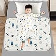 Azonee Potty Training Bed Pad Waterproof Diaper Pad with Anti-slip Design Washable Crib Mattress Sheets Reusable Waterproof Bed Wetting Protector Mat for Kids Toddlers Children 70 x 90cm