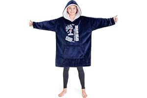 CityComfort Pull Plaid Enfant, Sweat Oversize en Polaire Enfant Ado