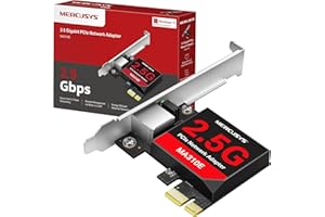 Mercusys TP-Link MA310E PCIe Scheda di Rete 2.5 Gigabit, RJ45, Wake-on-LAN, Ethernet a Basso Consumo Energetico, Compatibile con Staffe Standard e con Staffe a Profilo Ridotto