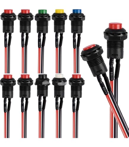 Senvenelec (10pcs) Mini Interruptor basculante 6A 125V AC ON-ON 2