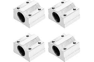 Ruimou 4Pcs SCS10UU Linear Motion Ball Bearing Slide Unit Bushing(10MM Inner Dia.) for CNC Machine Linear Sliding, 3D Printer Part