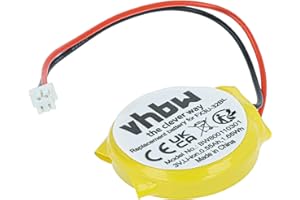 vhbw BIOS Battery compatible with Mitsubishi MELSEC FX3U, FX3N, FX2N Computer Notebook (550 mAh, 3 V, Li-Ion)