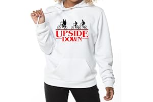 El Desván Nerd Upside Down - Sudadera con Capucha para Mujer