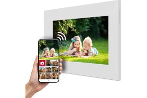 Thomson Digitaler Bilderrahmen 7 Zoll, IPS-Bildschirm, HD-Touchscreen, Direktes Teilen übe