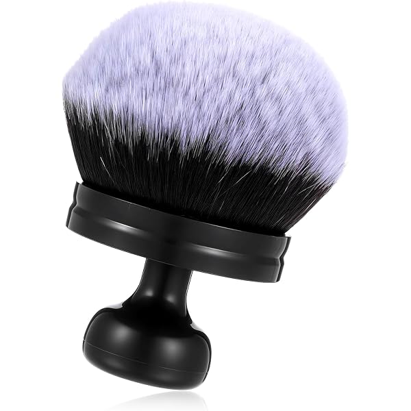 Pilzförmiger Foundation-Pinsel 2025 – Weicher Makeup-Applikator Für Puder, Foundation & Blush In Braun/Gold