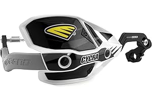 Cycra 1CYC-7408-12X Ultra ProBend CRM Handguards - 1-1/8in. Clamp - White/Black/Gray