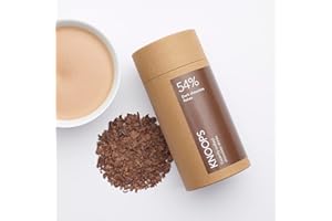 Knoops Dark Hot Chocolate Flakes, 54% Dark Luxury Hot Drinking Chocolate, Delicious Cocoa Drink with Real Choc Flakes, All Natural Vegan Ingredients, 250 g, Equal to 8 Serving Sachets