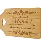 Idée Cadeau Fête Des Mères Cadeau Pour Maman, Cadeau D'anniversaire Pour Maman, Planche à Découper En Bambou Gravé Personnalisé Pour Mère, Cadeau De La Part De Sa Fille, Fils, Cadeau De Fête