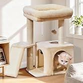 Taoqimiao Scratching Trees for Cats 64 cm with Large Platform | Cat Tower, Cat House, Hammocks, Baskets, Sisal Posts, for Ind