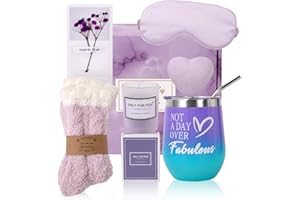 TEKXDD Cadeau Femme, Coffrets Cadeaux Femme Anniversaire Cadeau Amie,Cadeau pour Maman,Boite Cadeau Femme Noel Cadeau Fete Des Grand Mere Cadeau Saint Valentin Femme Cadeau Fête Des Mères (Violet)