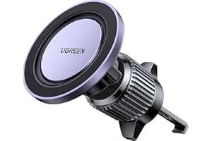 UGREEN Uchwyt na Telefon Komórkowy Magnes Samochodowy Wentylacja Uchwyt Samochodowy MagSafe Obracany o 360° Kompatybilny z iPhone 15 Pro Max Plus 14 13 Galaxy F34 S23 Huawei Mate 60 Redmi K60 itp.
