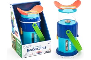 EDUCATIONAL INSIGHTS Learning Resources GeoSafari Jr Rocknoculars, Edad 4+, Visor Infantil con 3 Aumentos, Geología para Niños, Observa y Guarda Rocas, Juguete Científico Interactivo para Exteriores