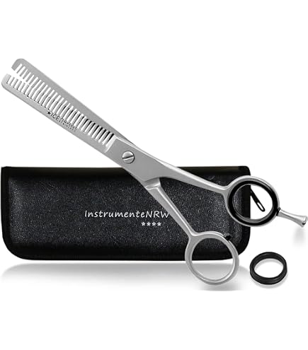 Haarscheren Set – 8 Zoll Modellier- & Effilierschere Aus Edelstahl, Mit Verstellbaren Ringen