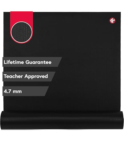 MANDUKA ブラックマットPRO Anniversary Logo 6mm Manduka PRO Yoga Mat 6mm (Black - Length 180cm) – Yogi Pants