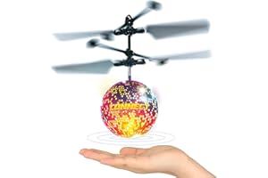 NINCO Educa Skyball Connect | Boule Volant avec lumières LED et Bluetooth Qui Permet d'écouter Vos chansons Pendant Le vol avec capteur de proximité, détecte des Objets et s'éloigne d'eux + 8 Ans (NH90141)