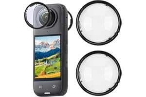 RaitWahl Protezione per lenti insta360 X4, rivestimento ottico multistrato, protezione contro i graffi, installazione facile, compatibile con fotocamere a 360, vetro temperato ad alta resistenza