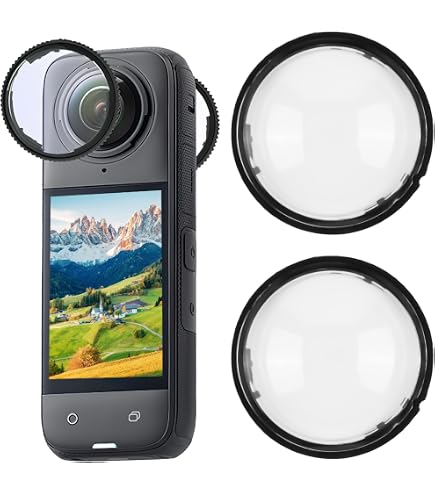 Protezione Per Obiettivo Insta360 X4 Air | Vetro Ottico Antiappannamento Con Fori Di Ventilazione