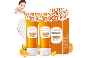 ‎YANLIN Natürliches Orange Peeling Gel, Peeling Für Gesicht Tiefenreinigung, Orange Gesicht Reinigung Reinigungsgel, Exfoliating Brightening Gel, Pflegt und Spendet (2PC)
