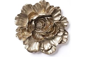 HAUCOZE Decoración de Pared Decorativa Figura Flores Regalo Escultura Modern Estatua Interior Salon Arte Decoración del Hogar Resina 31cm