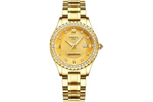 NIBOSI Women's Watches Analog Quartz Ladies Wrist Watches with Date Rose Gold Dial Luxury Waterproof Stainless Steel Watch for Wrists Female Designer Dress Watches for Women