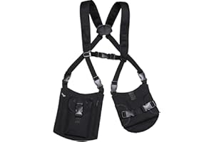 KEESIN Mochila de la Bolsa de Seguridad, Bolsa de Pecho Antirrobo, Cinturón Oculto de la Pistolera de la Axila, Cartera