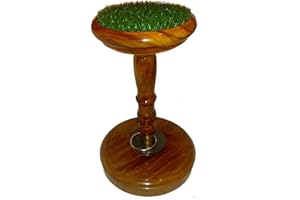 Altawash Falconeria blocco di legno persico 16,5 cm con erba sintetica, completamente portatile