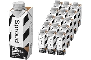 SPROUD Original Latte - Fairtrade Iced Coffee and plant-based milk, low sugar, low carb, high protein made with pea protein (15 x 250ml)