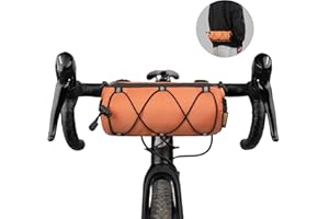 Rhinowalk Bike Handlebar Bag - Front Bag with Shoulder Strap for Road & Mountain Bikes