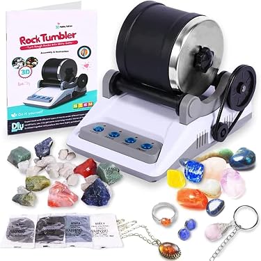 Kit de polissage professionnel avec minuterie et design amovible pour le polissage des pierres précieuses, cadeau idéal pour tous les âges